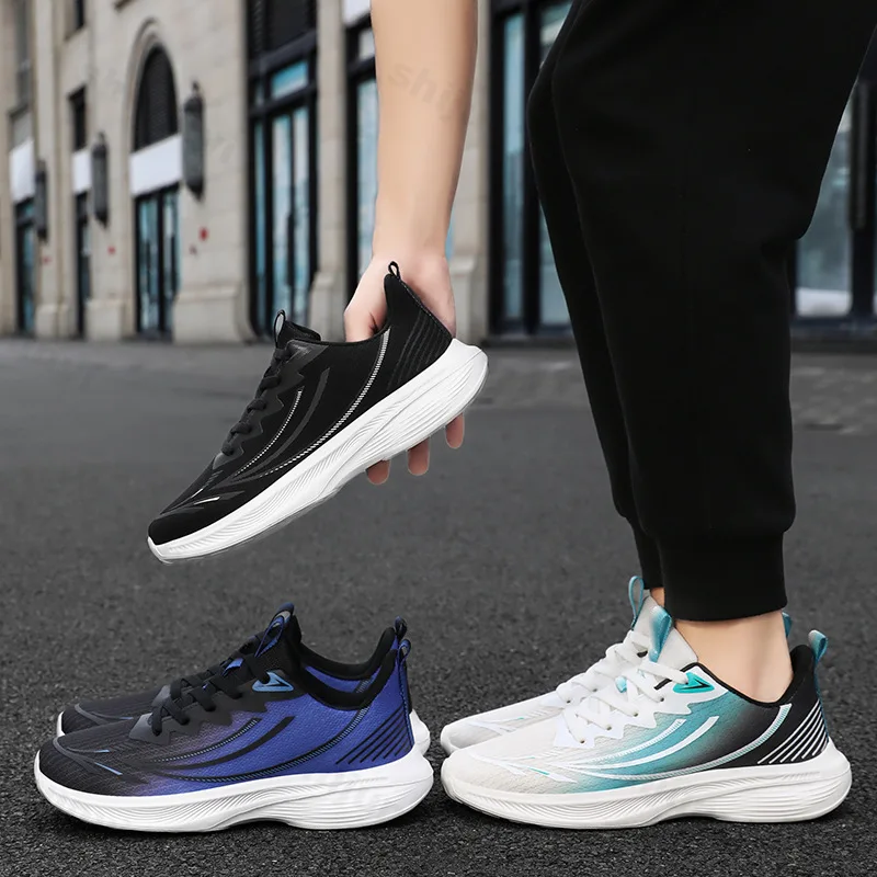 

Мужские кроссовки, весна-осень 2024, модные кроссовки с дышащей сеткой и мягкой подошвой, легкая удобная нескользящая повседневная обувь