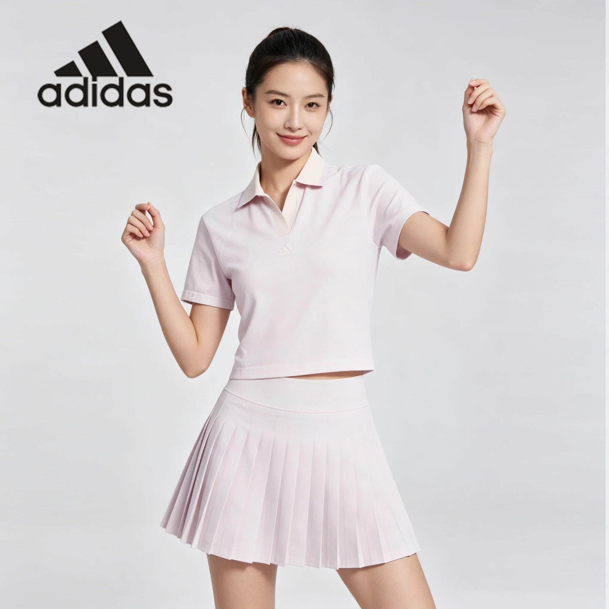Adidas FUSTL SEAM POLO Camisa Polo Feminina Simples com Gola e Manga Curta JE1438
