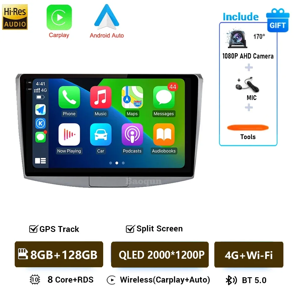 Voor Volkswagen VW Passat B6 B7 CC 2007-2015 Autoradio Carplay GPS Navigatie Stereo Android16 Auto Multimedia speler 4G Geen 2din