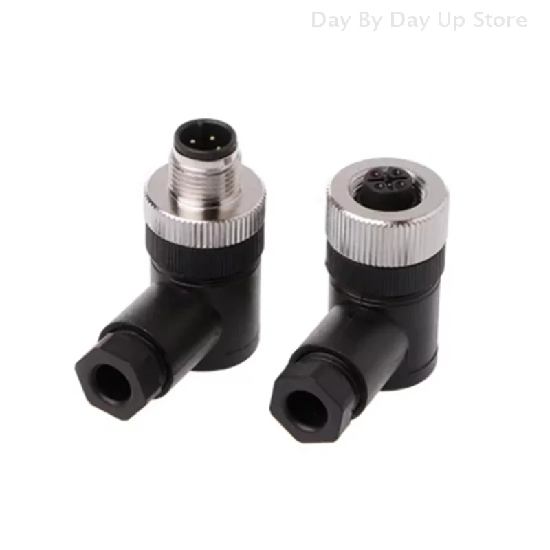1 قطعة M12 الاستشعار موصل 3/4/5 دبوس ذكر/أنثى مستقيم/الزاوية اليمنى الطيران التوصيل التشفير #6