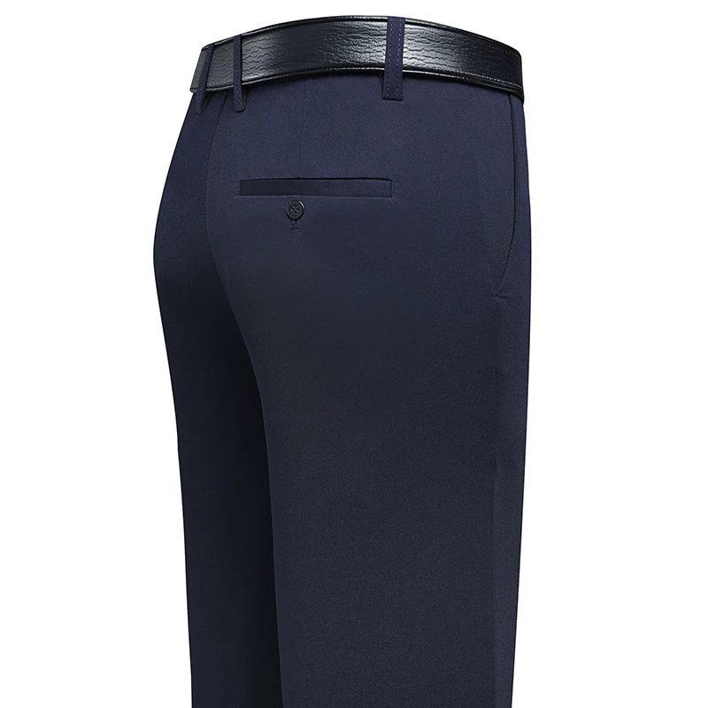 29-42 Men's Summer Pants Thin Straight Stretch Casual Pants with No Trace No Ironing Fabric Silky and Cool Feeling