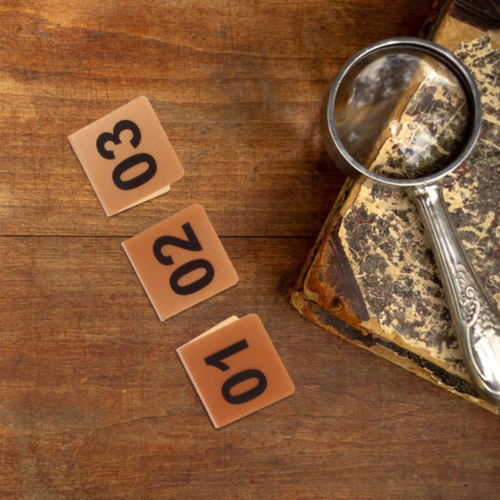 

10pcs Number Cards Double Sided Acrylic Table Tents For Restaurant Wedding Party Game Scene Sign Holder Desktop Numbers Banquet