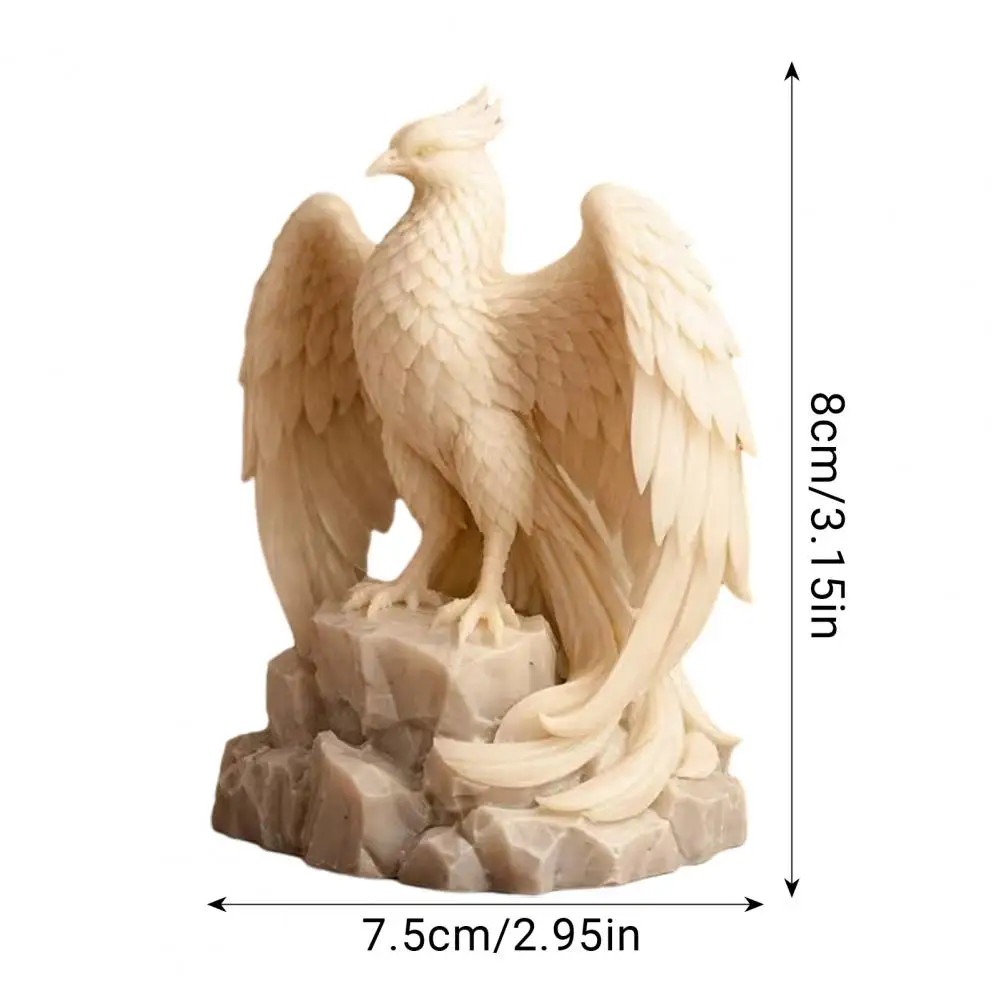 Versatile Home Decoration Matte Texture Decor Phoenix Rebirth Statue 3d Printed Pla Sculpture with Matte Finish for Desk