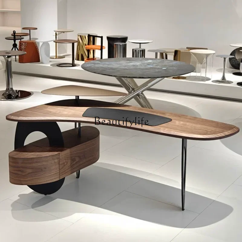Modern Minimalist Corner Desk Italian Minimalist Boss Manager Desk Nordic Designer