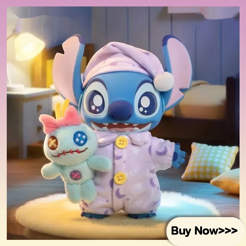 

Authentic Stitch Embroidery Dress Up Show Series Vinyl Blind Box Cute Doll Bag Pendant Decoration Surprise Mysterious Toy Gifts