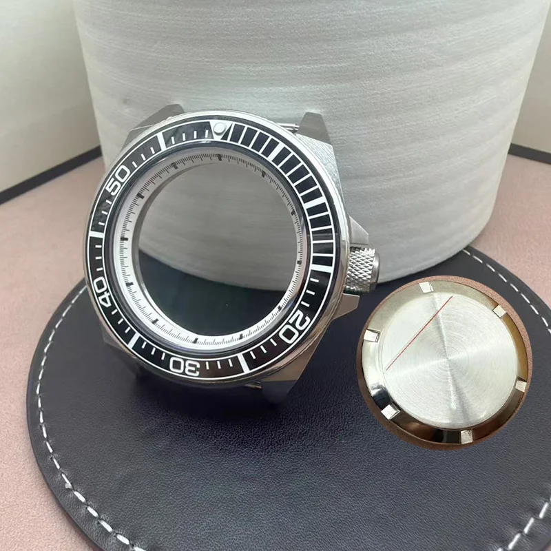 

43.8mm Watch Case Ceramic Bezel Sapphire Glass For NH35 NH36 4R 7S Movement Watch Modified Samurai Case Diving10ATM 28.5mm Dial