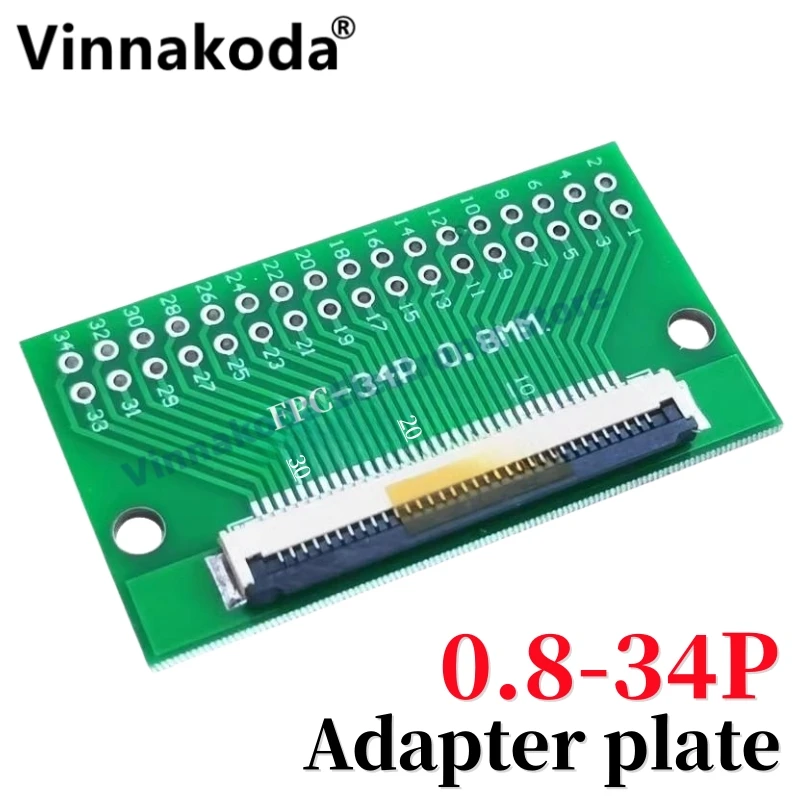 

FPC-34P adapter board welded 0.8 pitch seat son multifunctional test board Adapter board circuit universal board