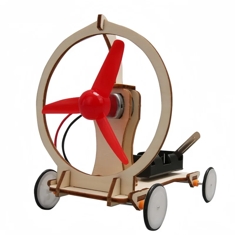Kit de jouets éducatifs en bois à monter soi-même pour expériences de physique, circuit électrique, voiture à énergie éolienne, modèle Montessori, jouet scientifique, cadeau