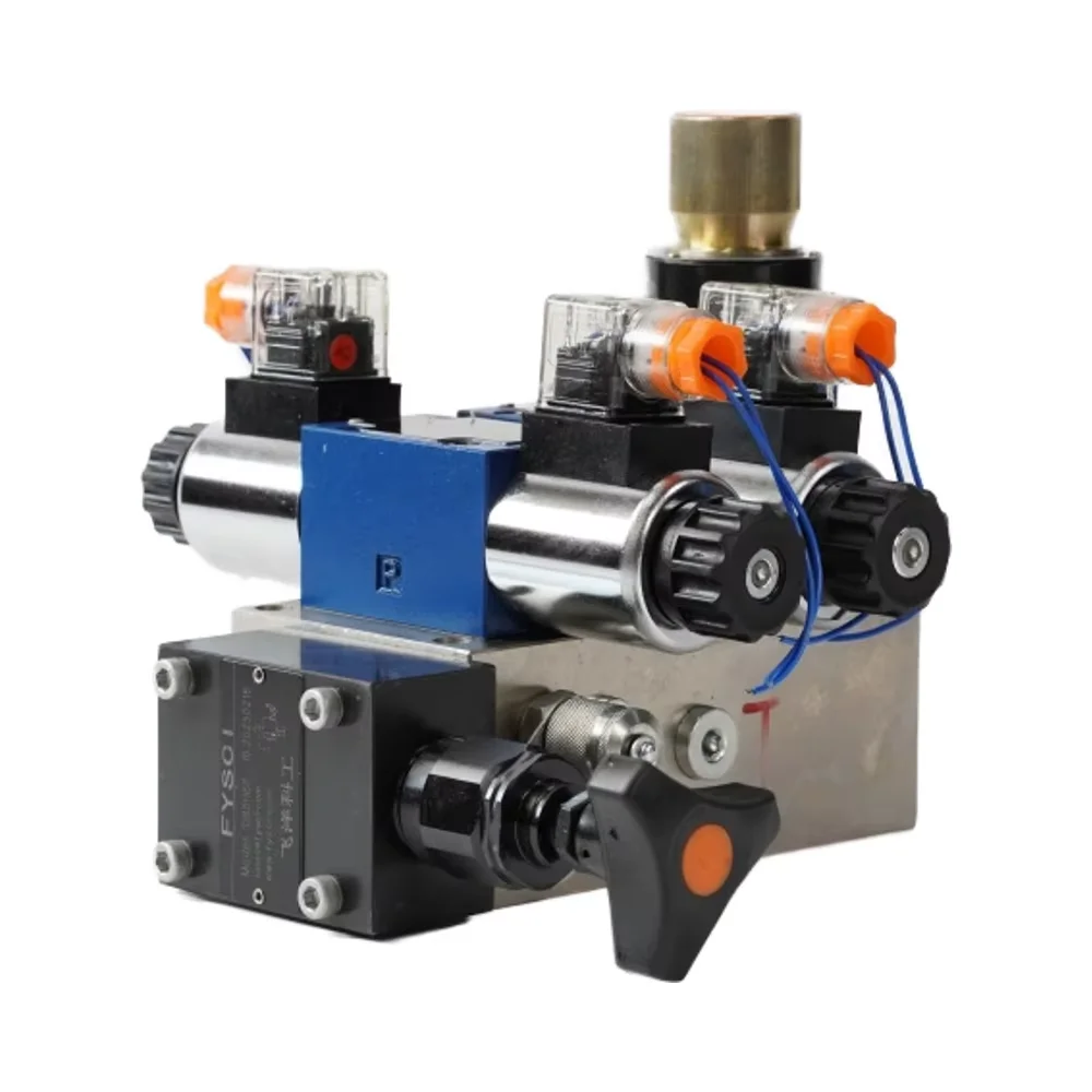 

Valve Group Customized Hydraulic Manifold Block 4WE6G Flow Control Valve 2FRM6B7 Valve Block