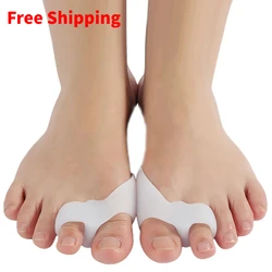 1Pair Gel Silicone Hammer Toe Separators Orthopedic Hallux Valgus Guard Correction Straightener Protector Foot Care Tools