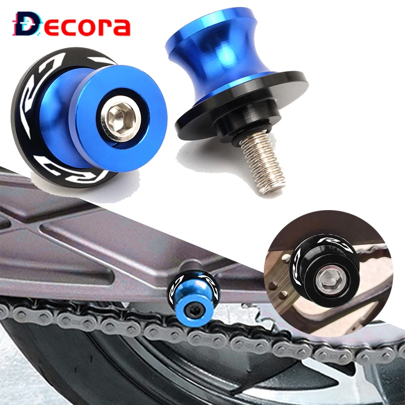 

6MM For YAMAHA R7 YZF R 7 YZFR7 2021 2022 CNC Accessories Motorcycle Slider Stand Swingarm Spools 6MM Screws Keychain Key Ring