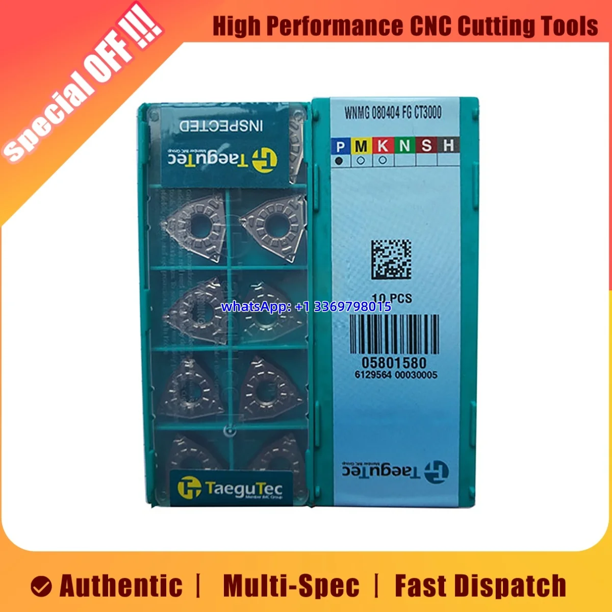 

Оригинальная токарная пластина TaeguTec WNMG CT3000 TT9225 TT7015 WNMG060404-FG CT3000 WNMG080404-EA TT9225 WNMG080408-MT TT7015