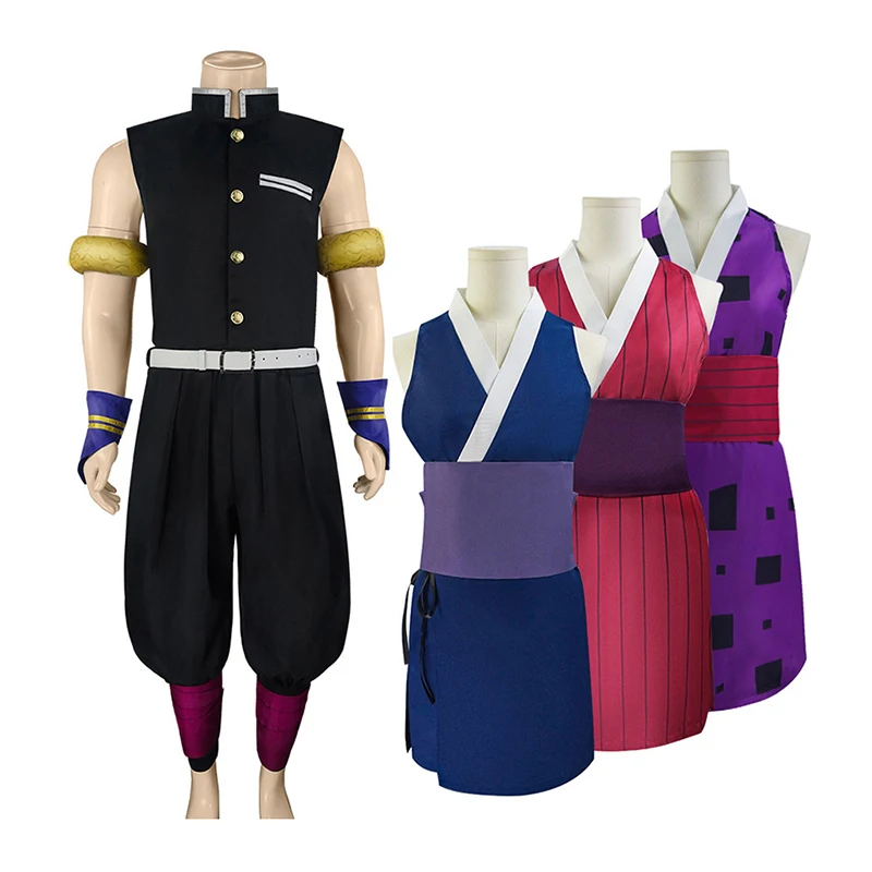 

Anime Demon Slayer Suma Hinatsuru Tengen Makio Cosplay Costume Kimetsu No Yaiba Uniform Dress Party Clothing