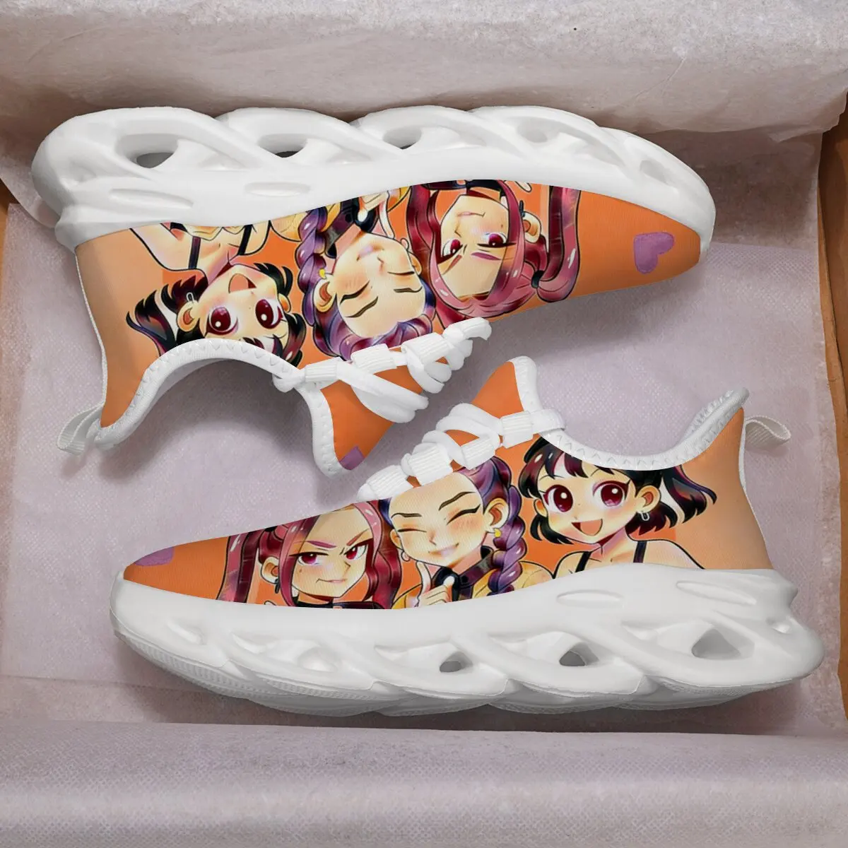 

Детские кроссовки, легкие дышащие кроссовки с принтом персонажей, белая спортивная обувь, стильные кроссовки унисекс для мальчиков и девочек