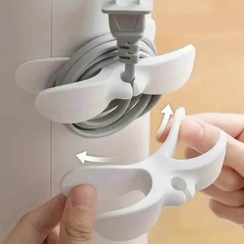 Kitchen Storage Cord Winder Household No-punch Plug Fixed Power Cord Organizer, Electrical Cord Cable Management, Home Organizi