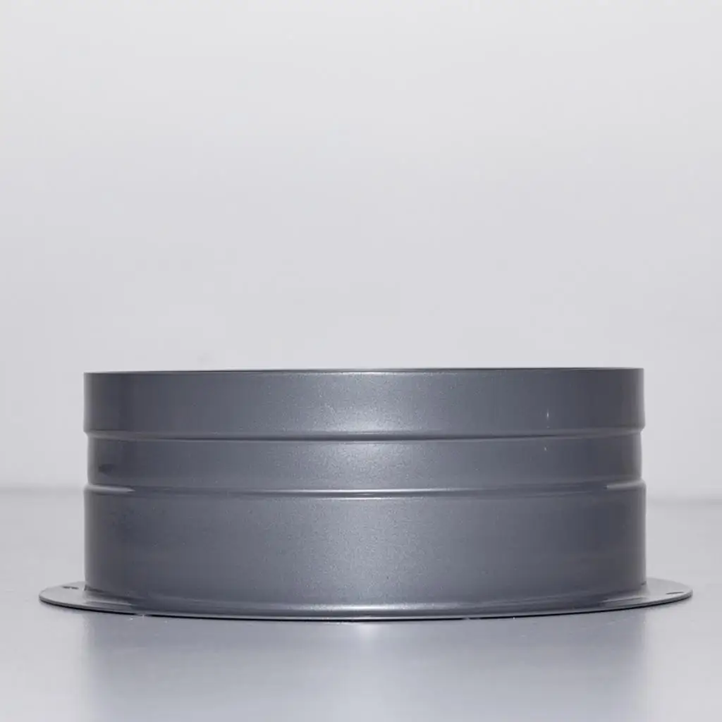 

Metal Tube Air Vent Flange Connector Round Pipe Duct Fitting for Office Air System Enhancement
