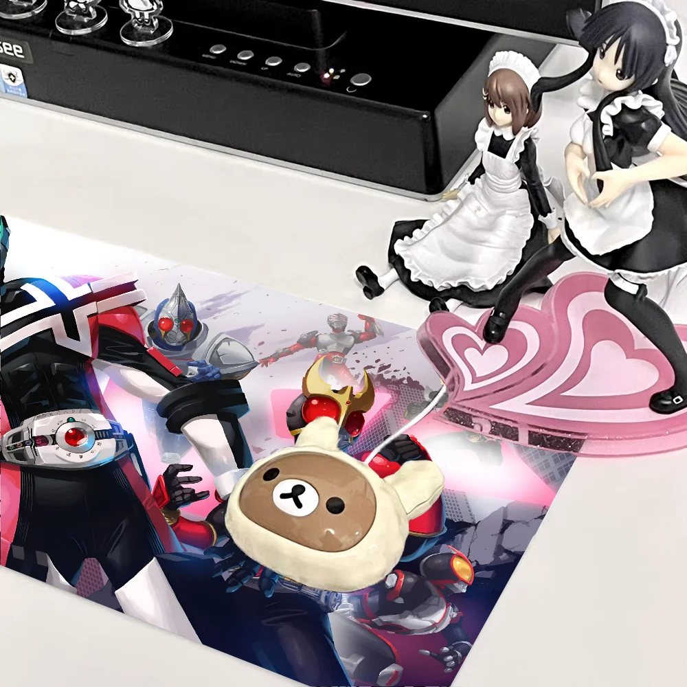 1pc hot super hero Kamens Riders Non-slip Mouse Pad Suitable For Office Computers Laptops E-sports Game Desk Mats XXL Keyboard