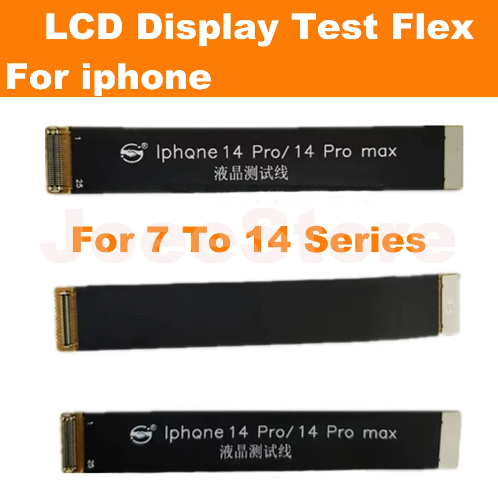 LCD Display Test Flex Cable For Iphone 14 13 12 11 Pro XS Max Mini X XR 7 8 Plus 3D Touch Screen Digitizer Extension Tester Flex