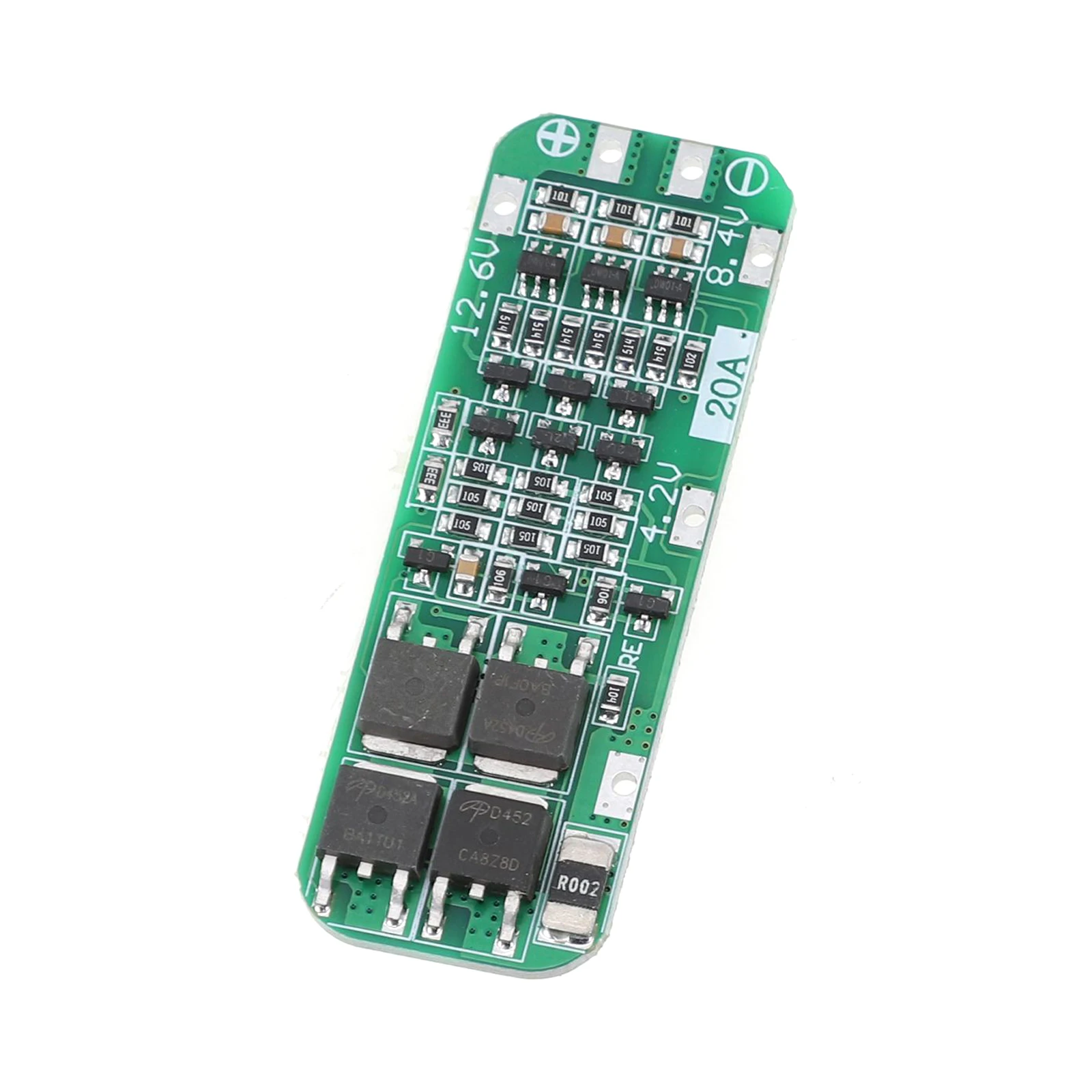 Battery Protection Board Compact 3S Lithium Battery Protection Board 59x20x34mm with Maximum Output Current of 20A