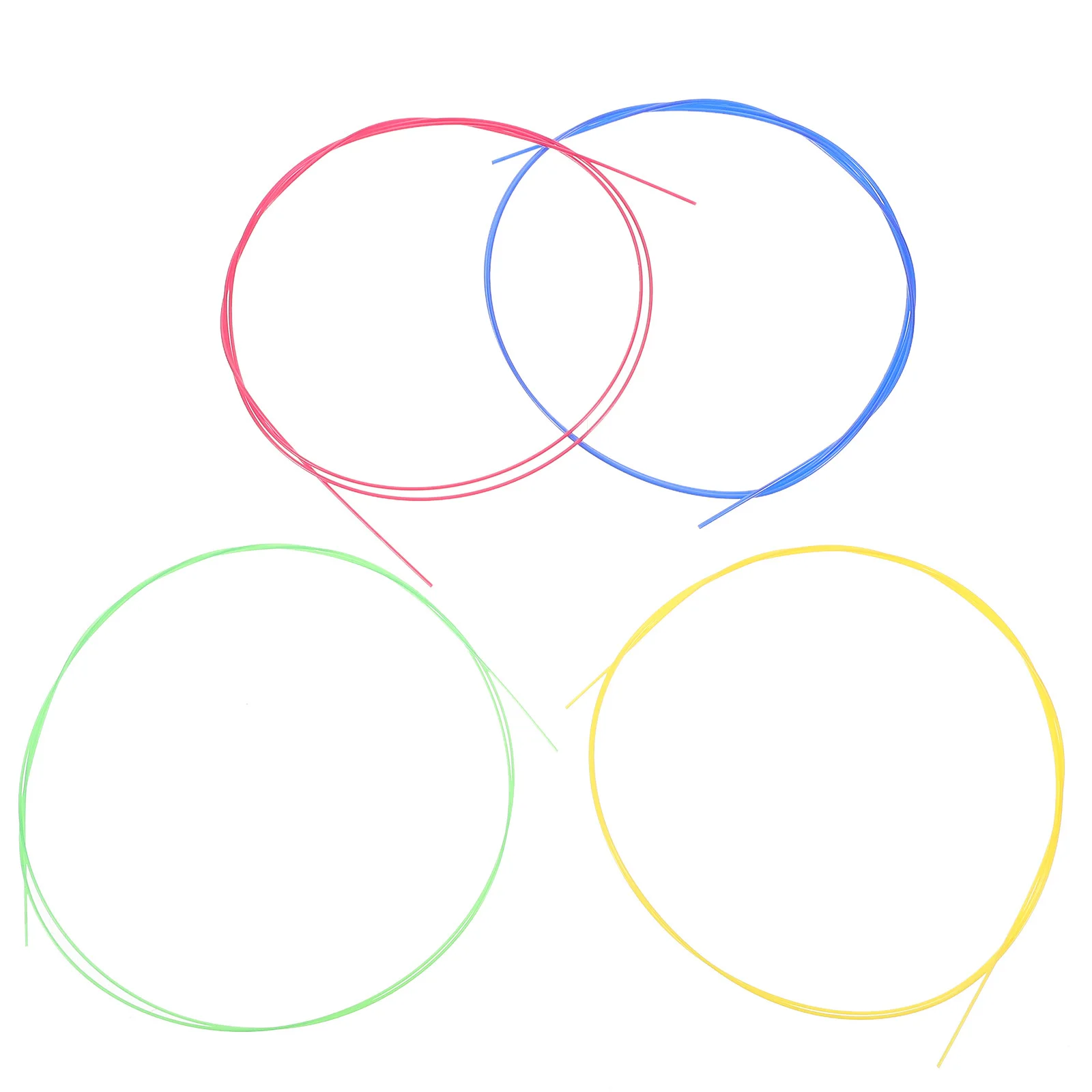 

4Pcs Ukulele Strings Colorful Nylon Soft Smooth Sound Replacement for U104 Excellent for Beginners Ukulele Strings