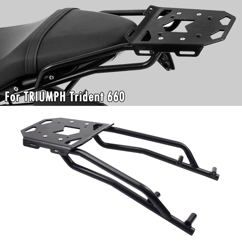 

For TRIUMPH Trident 660 TRIDENT660 2021-2025 Motorcycle Rear Luggage Rack Cargo Holder Top Box Carrier Shelf Bracket Accessories