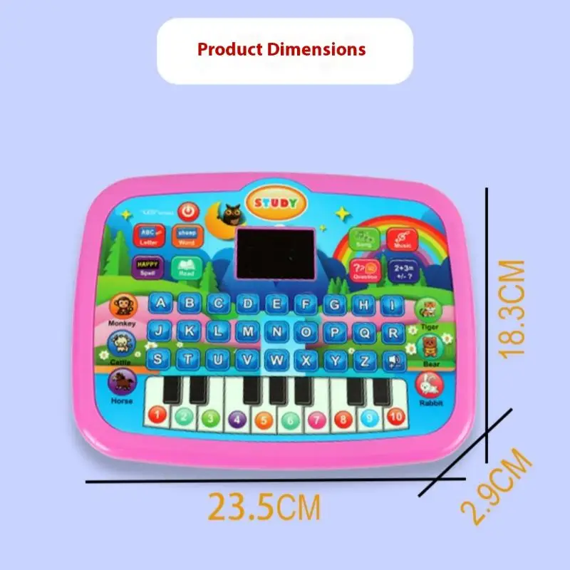 Brinquedo educativo iluminado de uma peça; Perfeito para presentes de Natal e aniversário, melhora as habilidades matemáticas e alfabetização para maiores de 3 anos