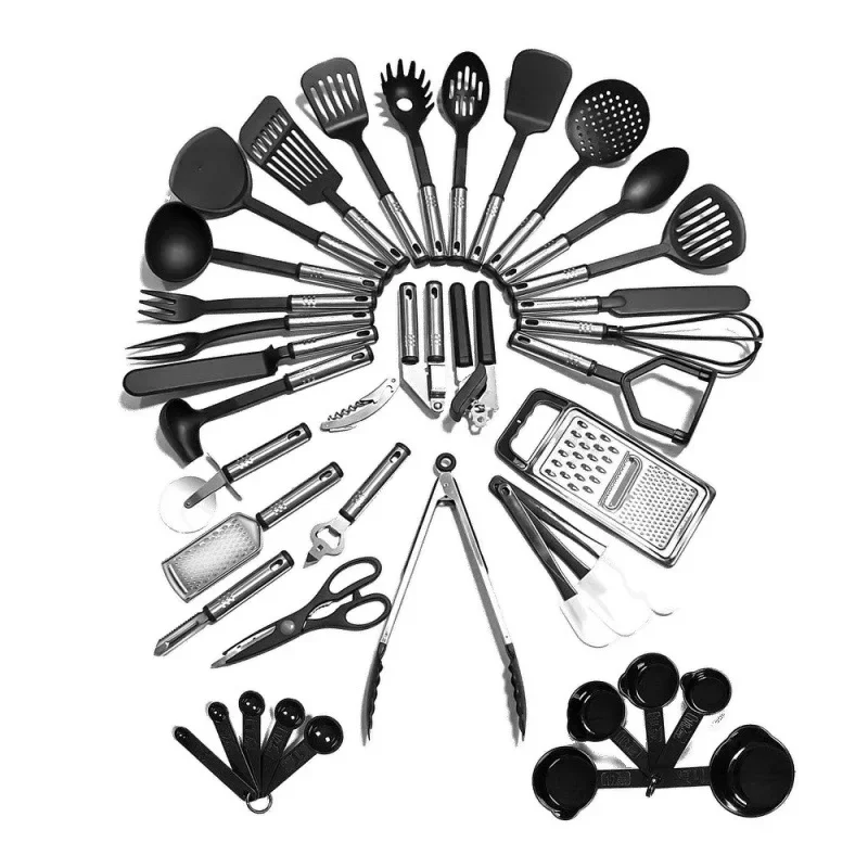 

Nylon stainless steel handle kitchen tool set