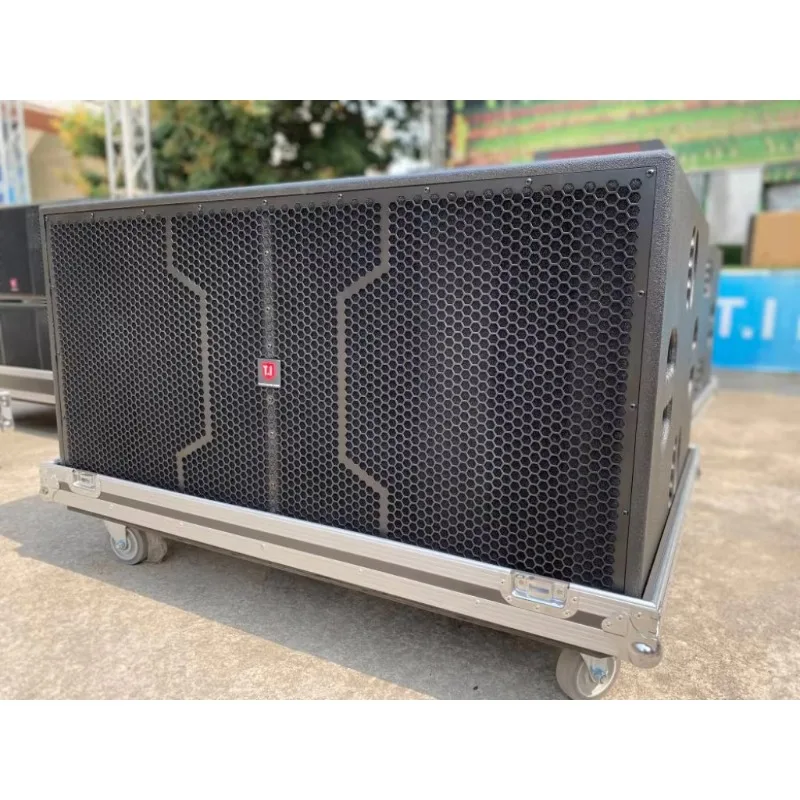 Subwoofer Bass Speaker T System Equipment 2000W(RMS)4000W(PEAK) Wedding Church Audio LA 218A Double 18 Inch Wooden Speakers