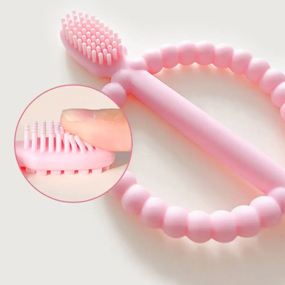 ยางกัดซิลิโคนเกรดพรีเมียมสำหรับเด็ก ปลอดสาร BPA ด้ามจับง่าย ของเล่นกัดแทะ นวดเหงือก ของเล่นแท่งเคี้ยว พกพาสะดวก