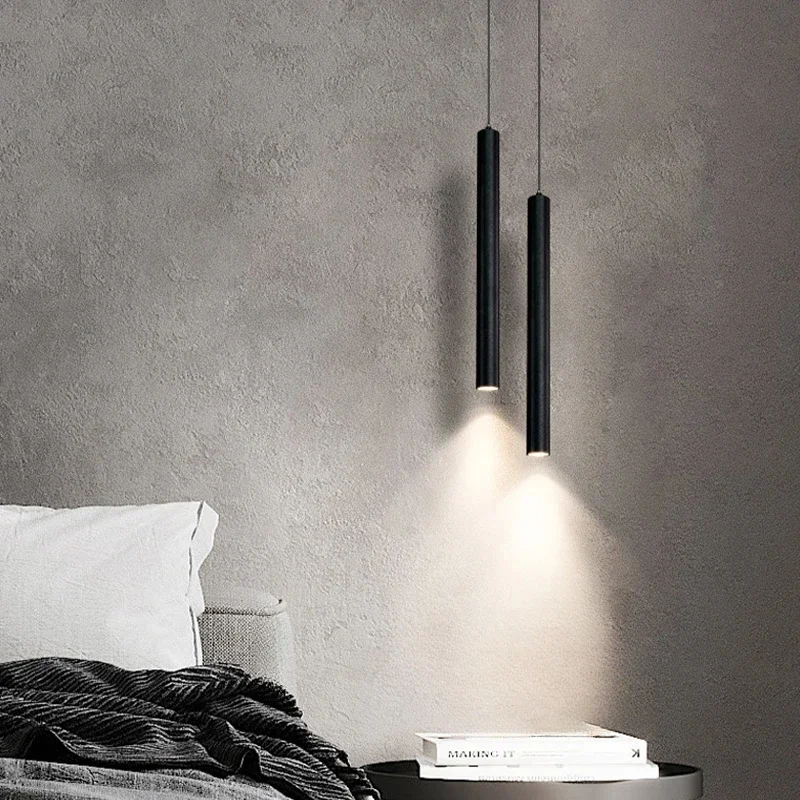 

Nordic K Modern Led Pendant Lamp Double head Pendant Light Dining Room 2m Hanging Lamp Pipe Decora Cylinder Pipe Line chandelier