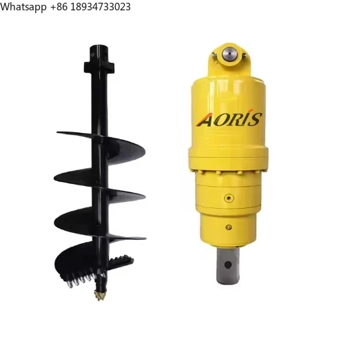Hitachi ZX55 Earth Drill Auger 6000 Nm Core Components Engine & Gear Soil Drilling Machine for 5-8 Ton Excavator