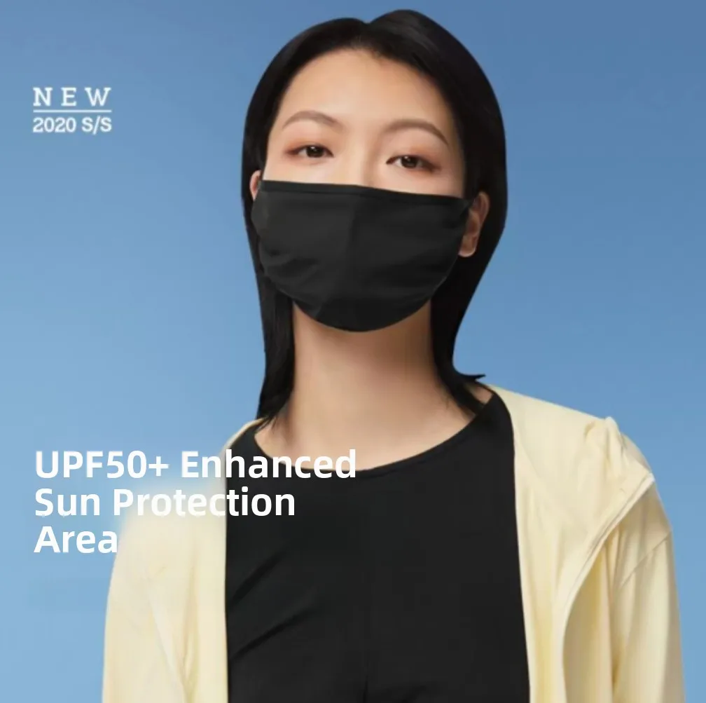 

Солнцезащитная маска Banana Le Ice Thin Series Start Point 3D для защиты уголков глаз от холода, моющаяся, ветрозащитная, пылезащитная, для лица, тонкая...