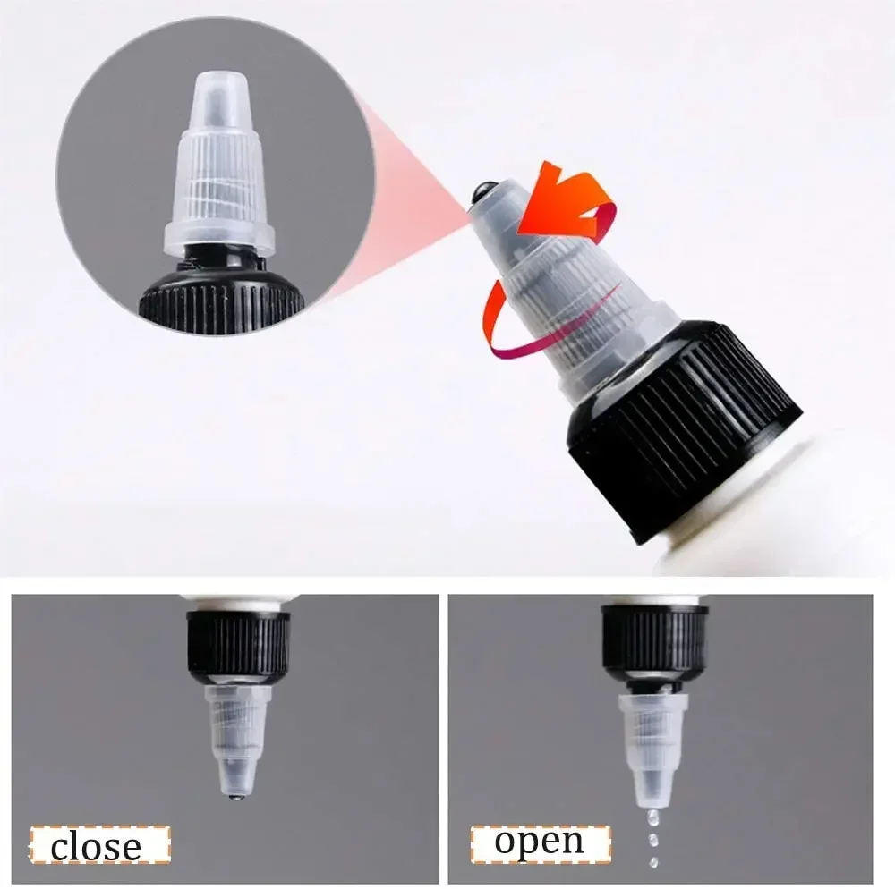 5pcs 30/60/120ml PET Empty Transparent Plastic Dropper Bottle E Liquid Oil Vape Container with Twist Cover Cap Lids