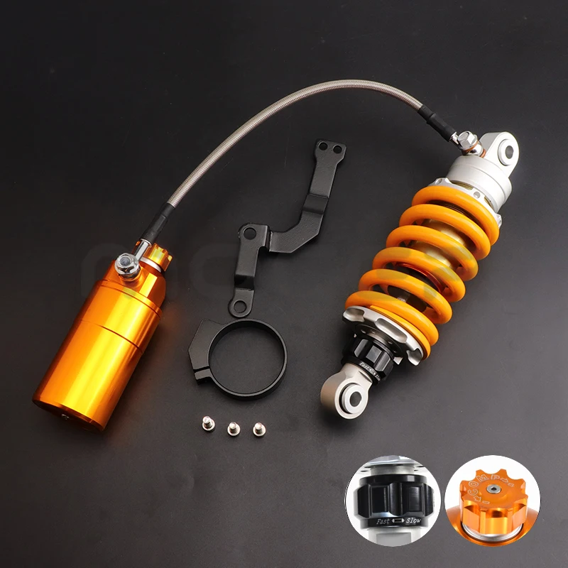 

Motorcycle Rear Shock Absorber 205mm-235mm Adjustable Damping Built-In Hydraulic Airbag for Honda Yamaha Kawasaki Suzuki Parts