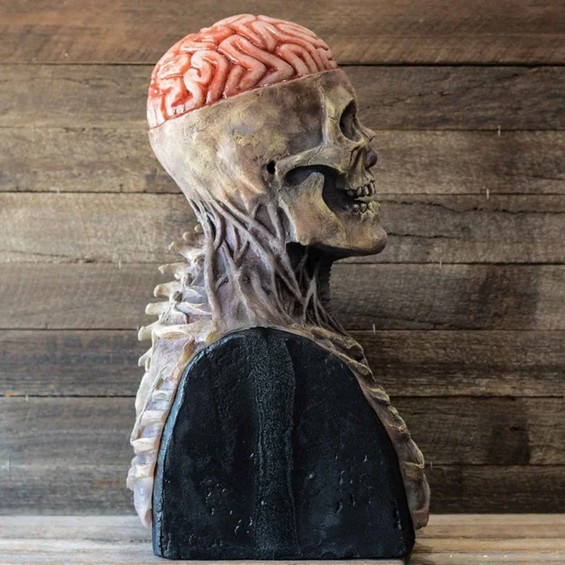 Gruselige Schädel Magier Maske Horror Clown Gothic Zombie Verkleidung Geist Halloween gruselige Latex Karneval Requisiten Maske für Gesicht Fantasie