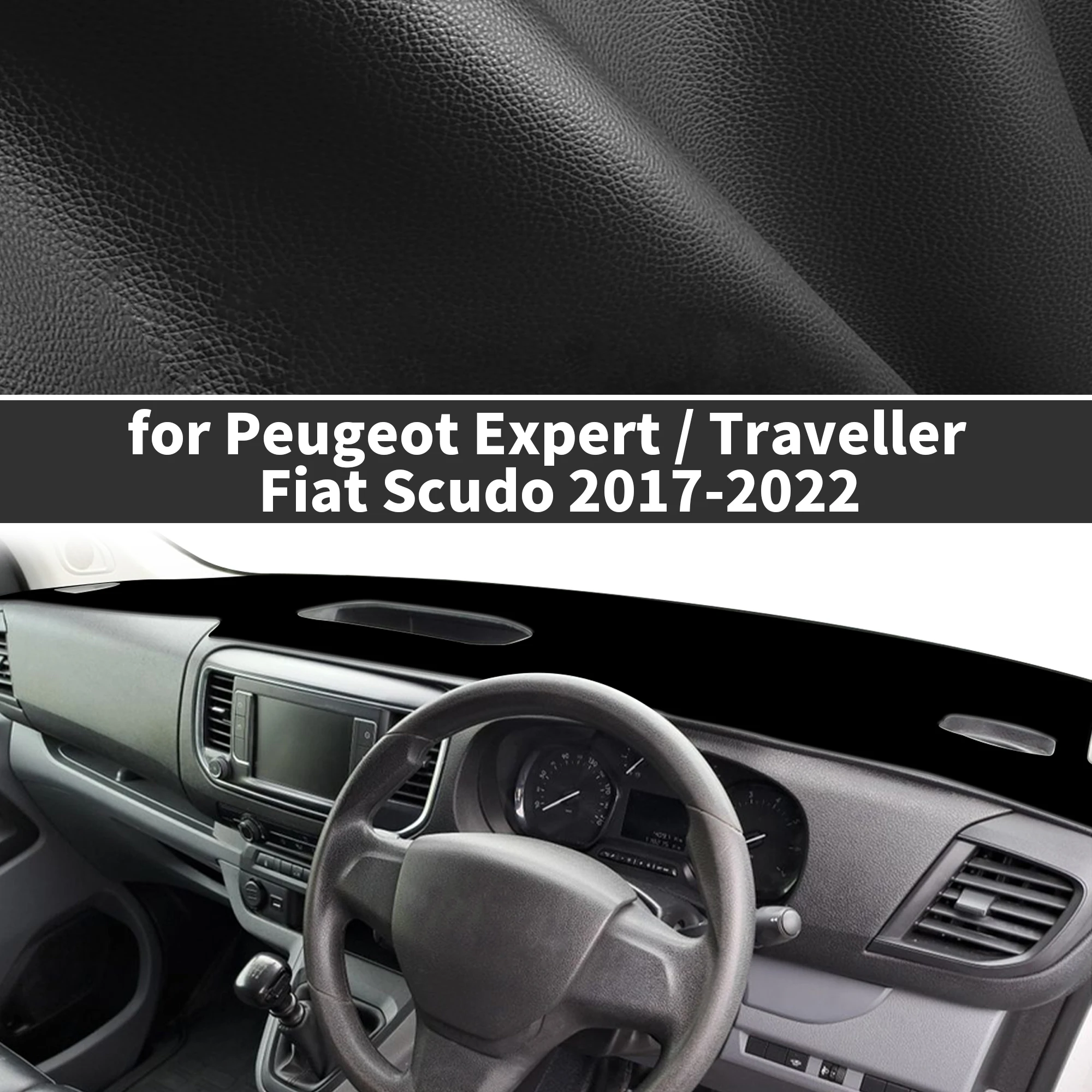 

for Peugeot Expert Traveller 2017-2022 Fiat Scudo fit Dashboard Cover Sun Shade Dash Mat Anti‑Glare Carpet Dash Pad Dashmat