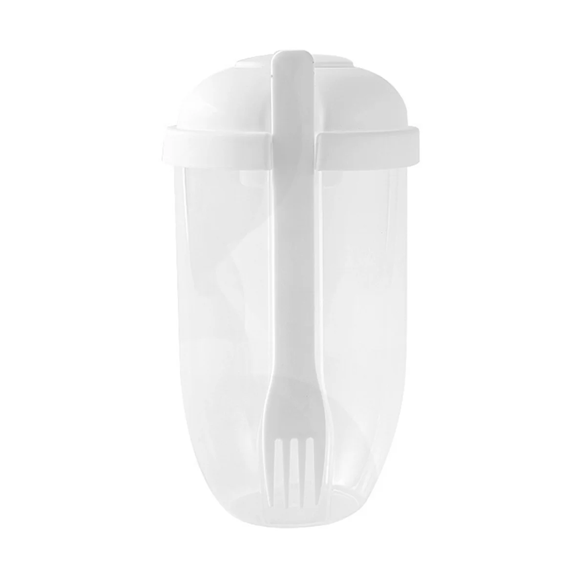 4PCS Salad Cup with Lids and Fork Salad Shaker Container for Lunch Fruit and Vegetable Salad Cups with Lids and Fork