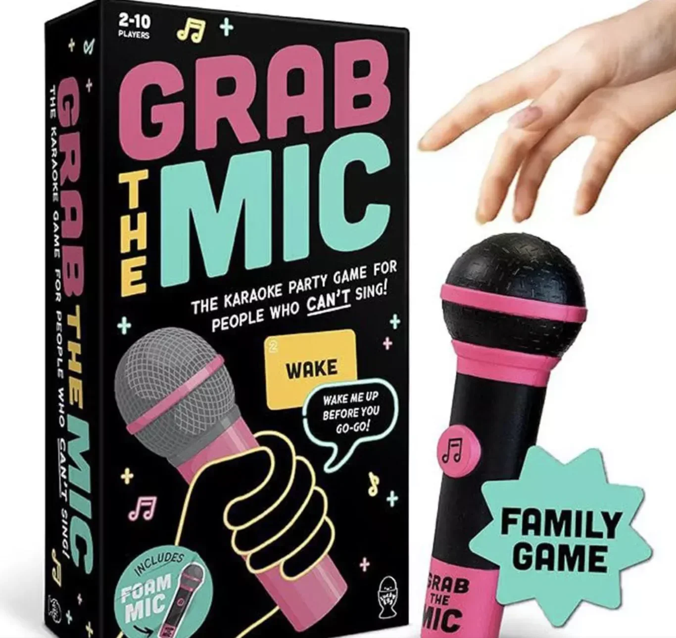 Grab The Mic Lucky Egg Exciting Grab The Mic Family Game 4 People Who Can't Sing