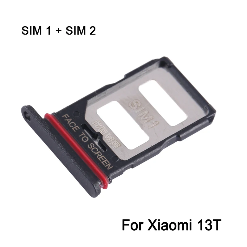 SIM + SIM Card Tray For Xiaomi 13T Phone SIM1 + SIM2 Card Tray Replacement Part