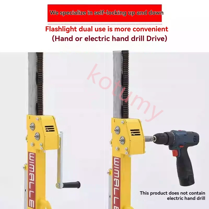 Multi-function Gypsum Board Lift  Portable Small Ceiling Tool Plate Lifter Drywall Lift Heavy Duty Lifter