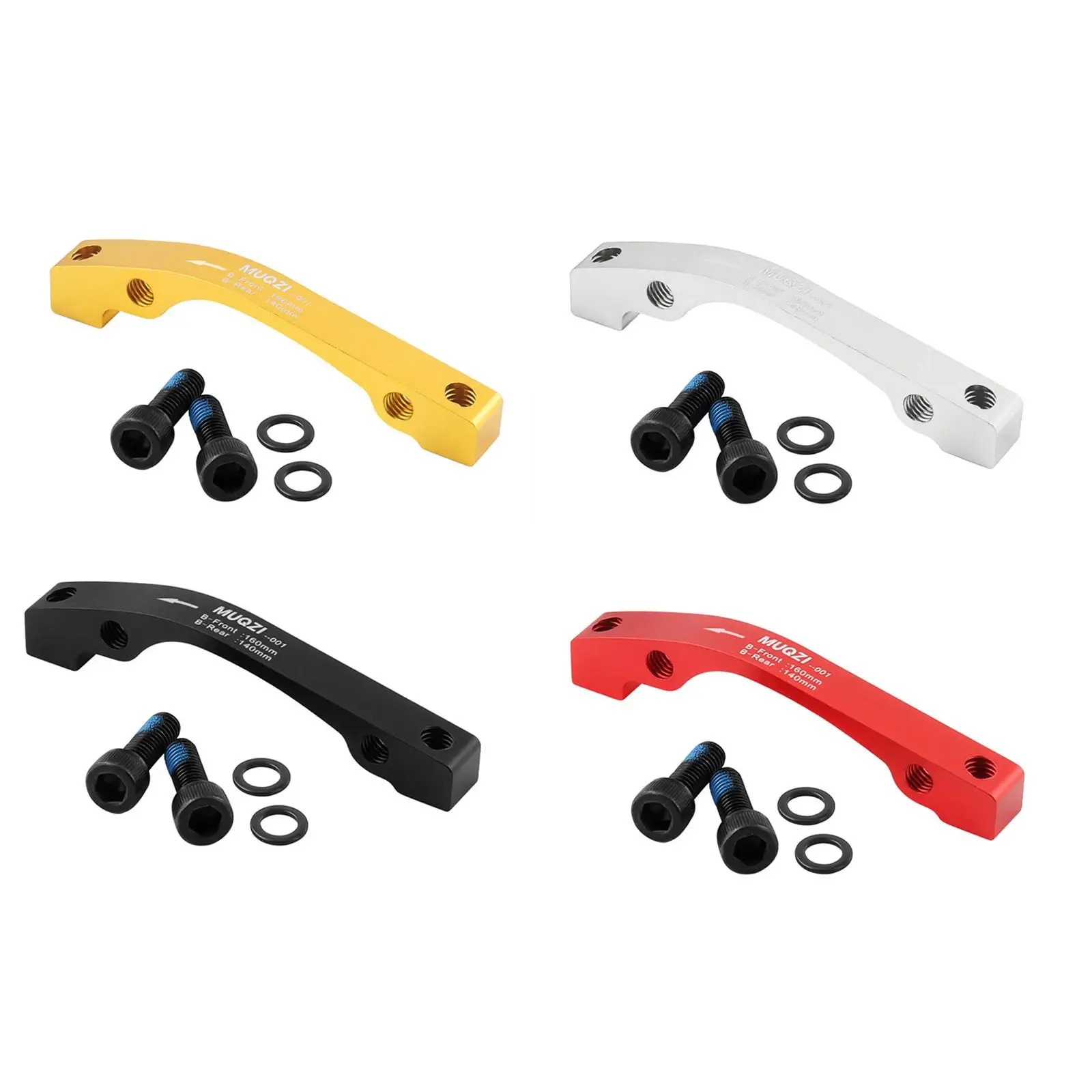 4xBike Disc Brake Adapter Convert Riding Bicycle Disc Brake Conversion Bracket Black