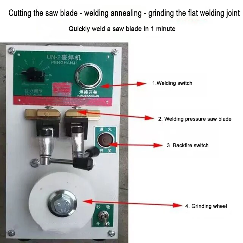 Metal Steel Butt Welders Welding Machine Mini Butt Welders With Tempering For Band Saw Blade Metal Strip