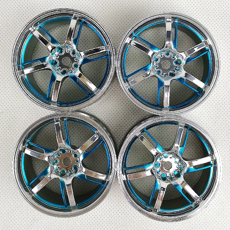 4pcs 3/6/9mm Offset RC Car 1/10 Scale Plastic Wheels Rims Drift On road Touring Model Hobby