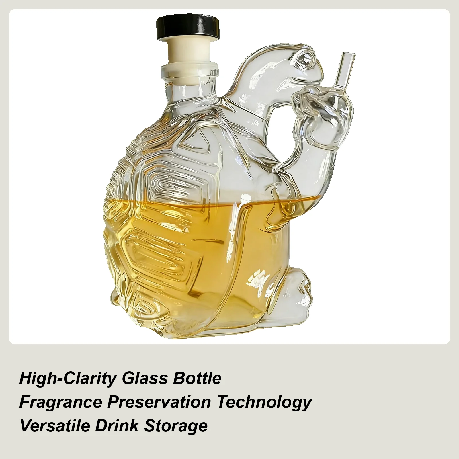 

Декантер для алкоголя в форме черепахи, многоразовый, с юмористическим дизайном, для декора дома, бутылка для виски, подарок для мужчин, брата, папы на день рождения, Рождество