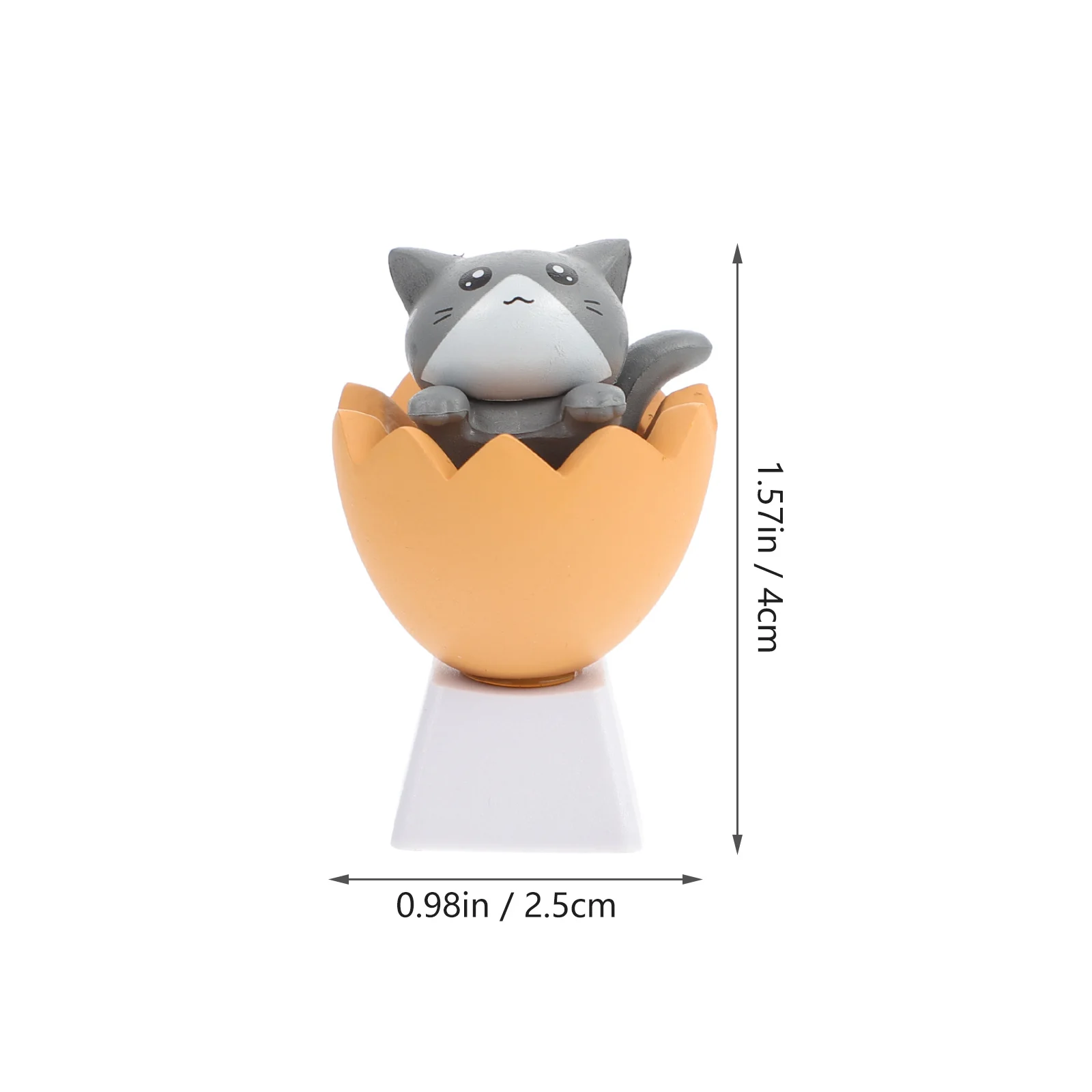 قبعات بديلة للوحة المفاتيح الميكانيكية على شكل قطة رائعة في صندوق أغطية مفاتيح R4 أزرار مقسمة أداء مستقر لمكتب الكمبيوتر #2