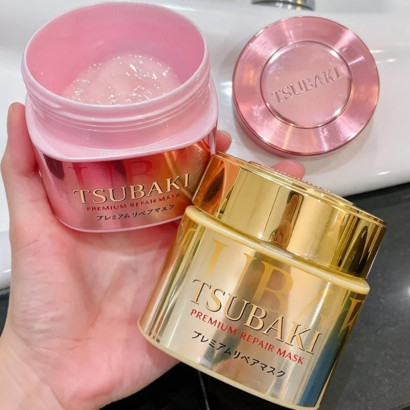 Japan TSUBAKI Premium Hair Mask Repair Frizzy Dry Hair Deep Moisturizing Repair Damaged Hair Restore Soft Smooth Shiny Hair