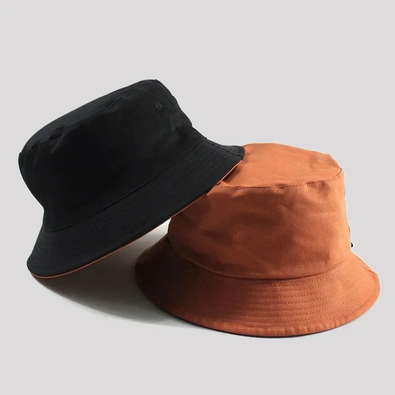 

Large size fishing hats big head man summer sun hat two sides wear panama caps plus sizes bucket hats