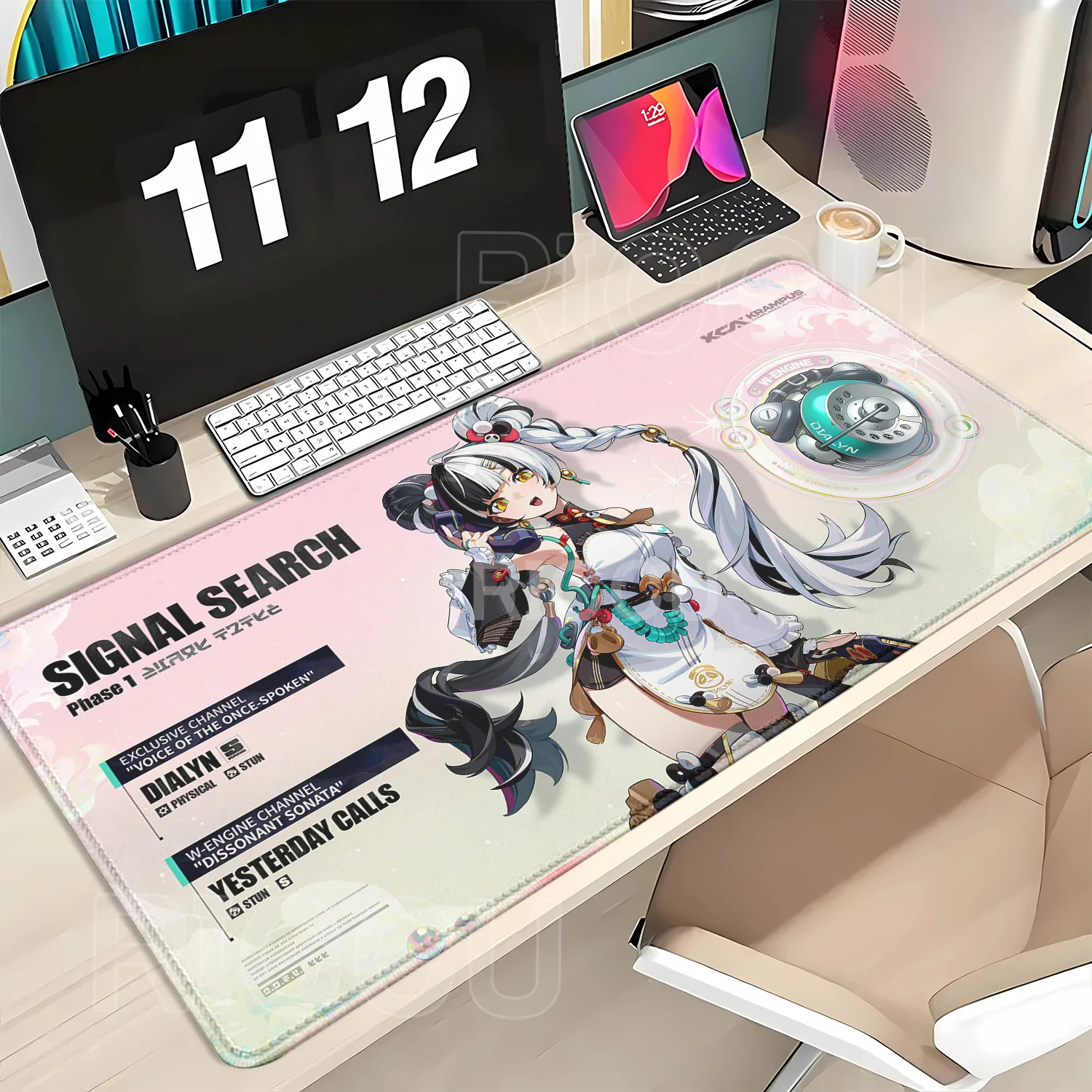 Mousepad Hoshimi Miyabi‌ Ellen Joe seed Kawaii Anime Girl Gaming Zenless Zone Zero Zzz Mouse Pad Large Rubber Keyboard Desk Mat