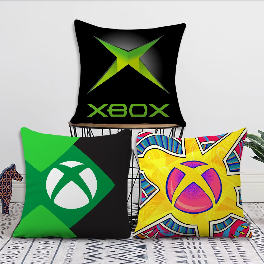 Fashion Game X-XBOX Cool Logo Pillow Case For Bedroom Car Coffee Shop Room and Living Room Sofa Decorative PillowCover