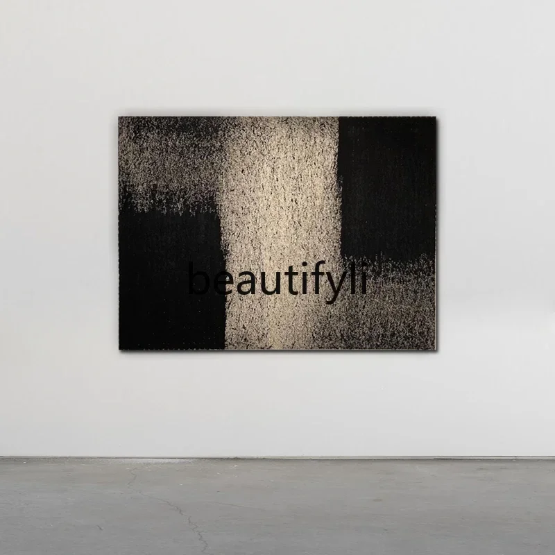 

D96 Texture pure hand-painted oil painting, abstract living room decoration high-end feeling entrance hanging painting